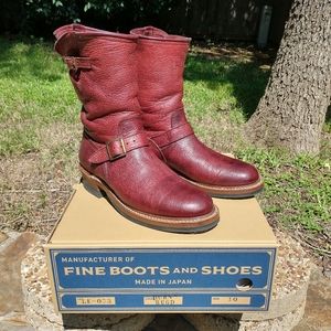 John Lofgren Engineer Boots - Burgundy Size 10D